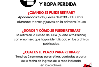 Recuperación Uniformes y Ropa perdidos